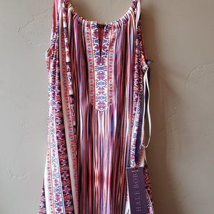 Hale Bob Women's Summer Halter Dress / Fashion Midi Dress / NWT Size X-Small
